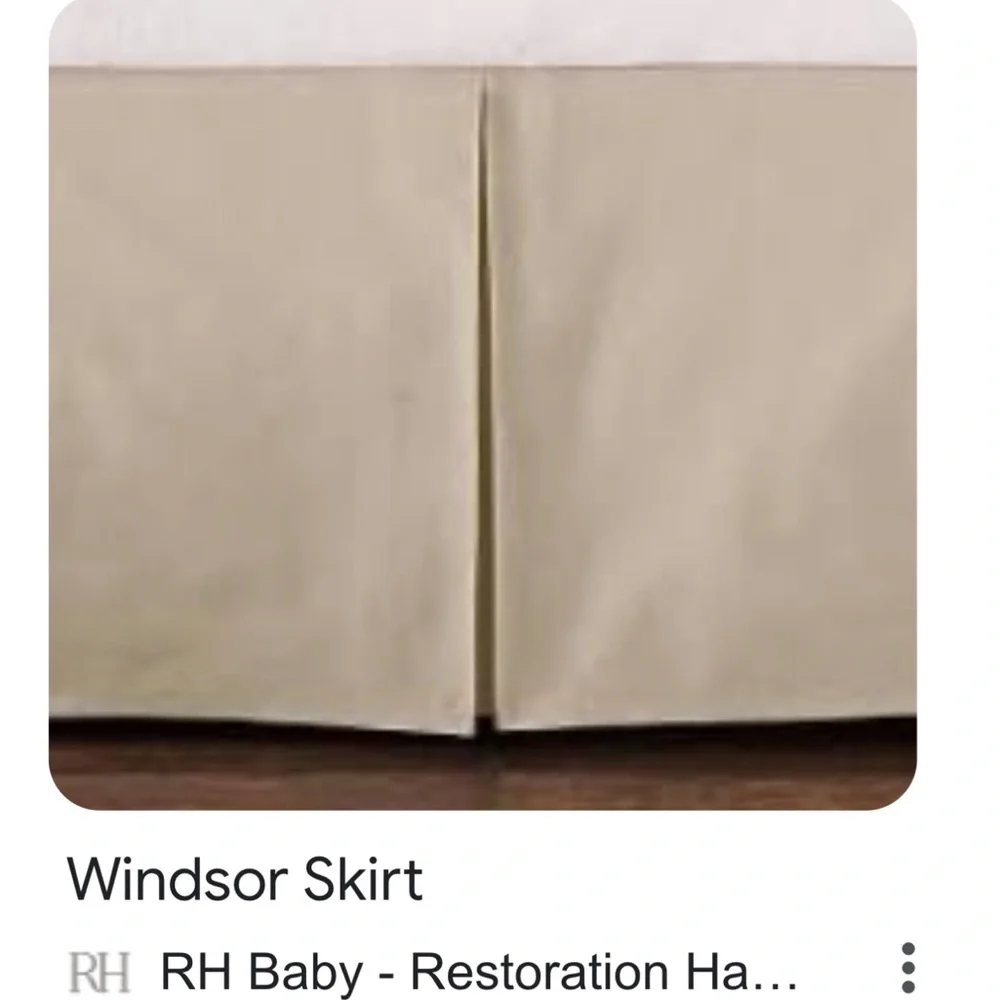 Restoration hardware bedskirt❤️❤️❤️❤️
